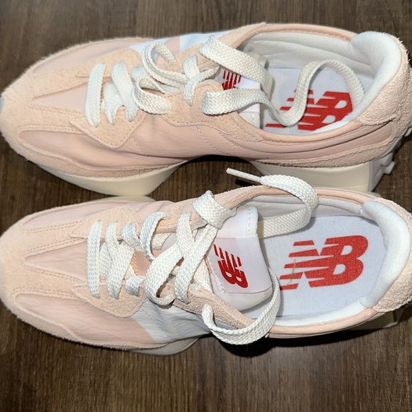 New Balance Shoes - New Balance Pale Pink and White Women's Sneakers